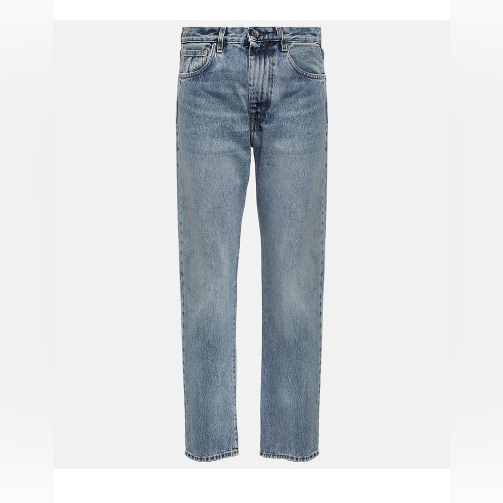 Toteme Twisted Seam mid-rise straight jeans 25